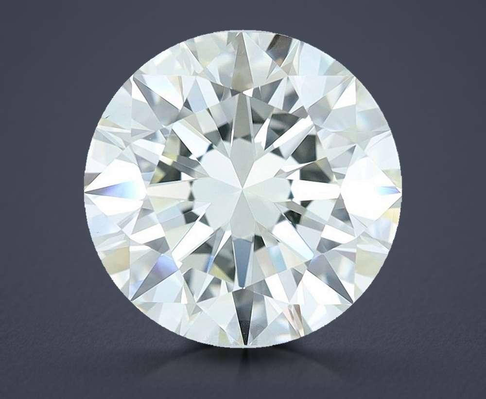 3.01ct J VS1 Rare Carat Ideal Cut Round Diamond