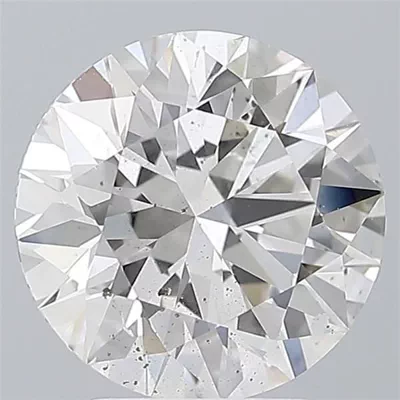 3.02ct G SI2 Rare Carat Ideal Cut Round Diamond