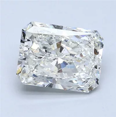 3.53ct I SI2 Rare Carat Ideal Cut Radiant Diamond