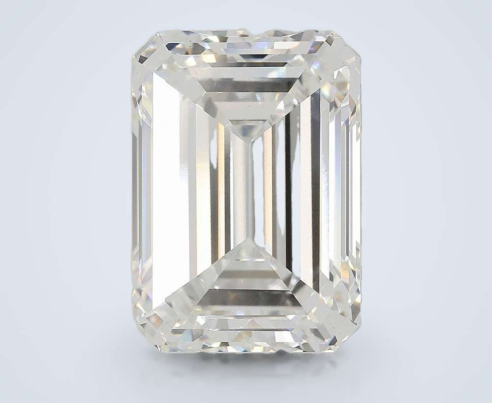 21.05ct F VS1 Rare Carat Ideal Cut Emerald Lab Grown Diamond