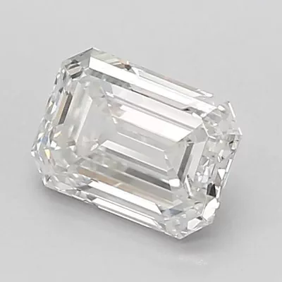 1.15ct F SI1 Rare Carat Ideal Cut Emerald Lab Grown Diamond