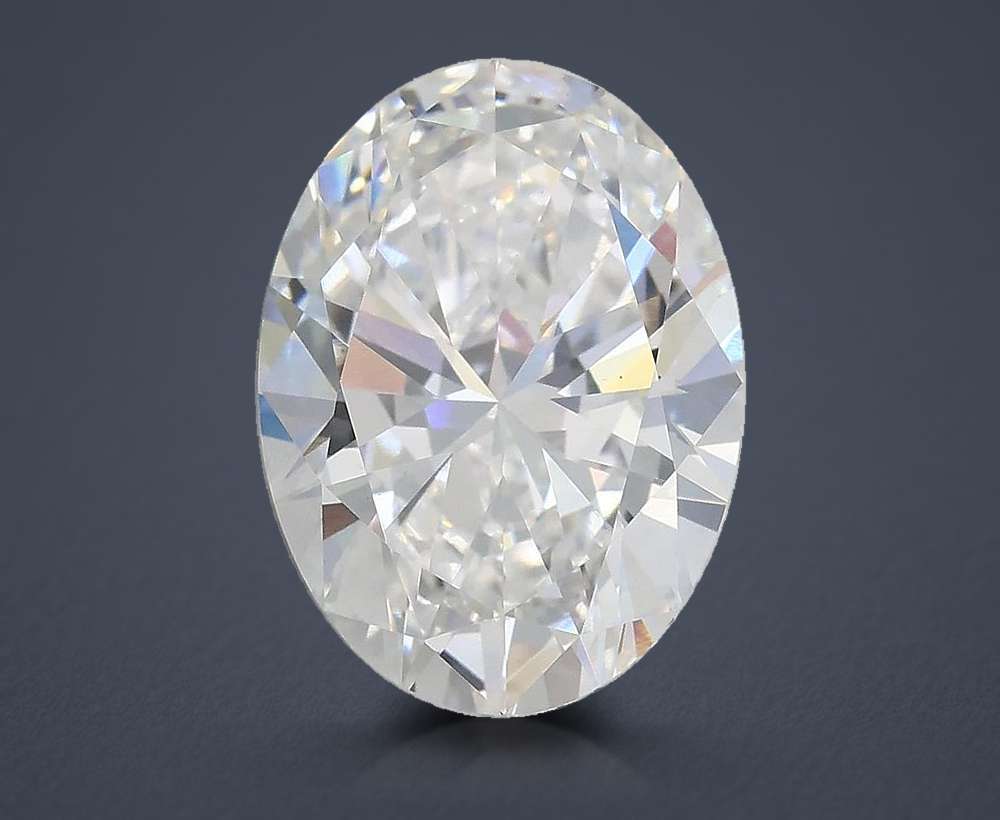 3.00ct D VS1 Very Good Cut Oval Lab Grown Diamond