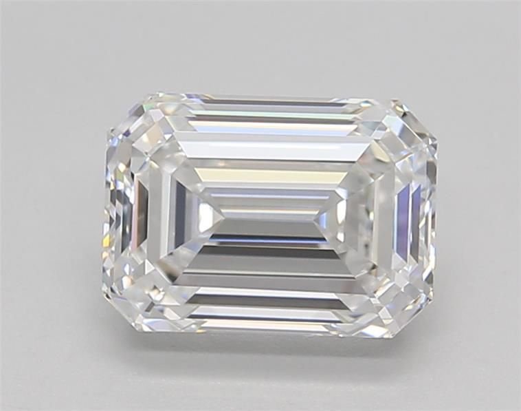 2.01ct D VS1 Rare Carat Ideal Cut Emerald Lab Grown Diamond