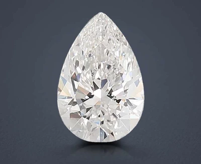 4.08ct E VVS2 Rare Carat Ideal Cut Pear Lab Grown Diamond