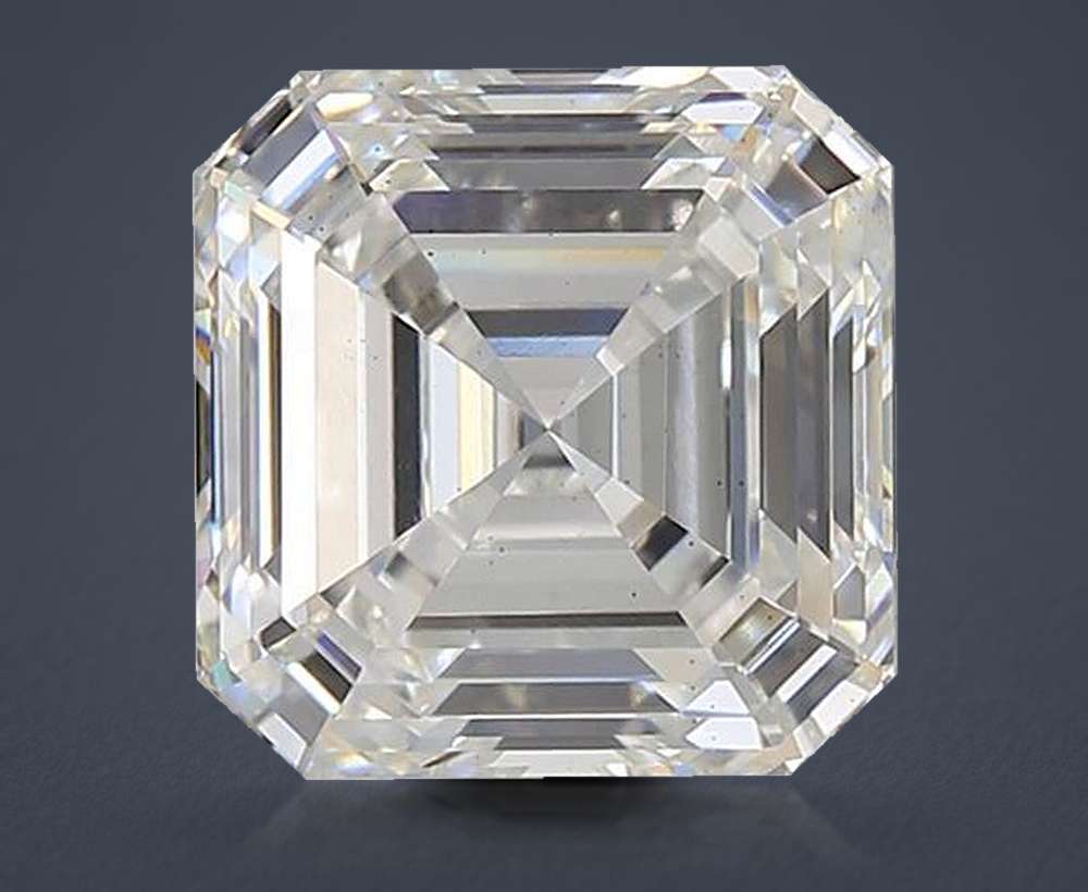 3.02ct G VS2 Rare Carat Ideal Cut Asscher Lab Grown Diamond