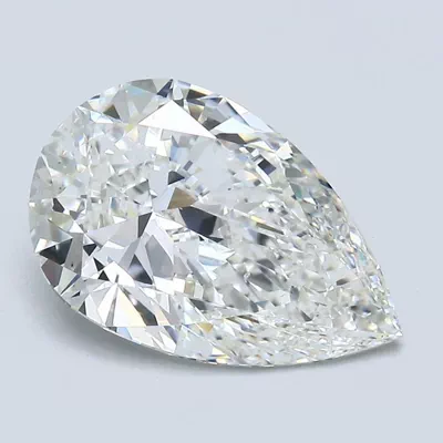 3.01ct G VS2 Rare Carat Ideal Cut Pear Diamond