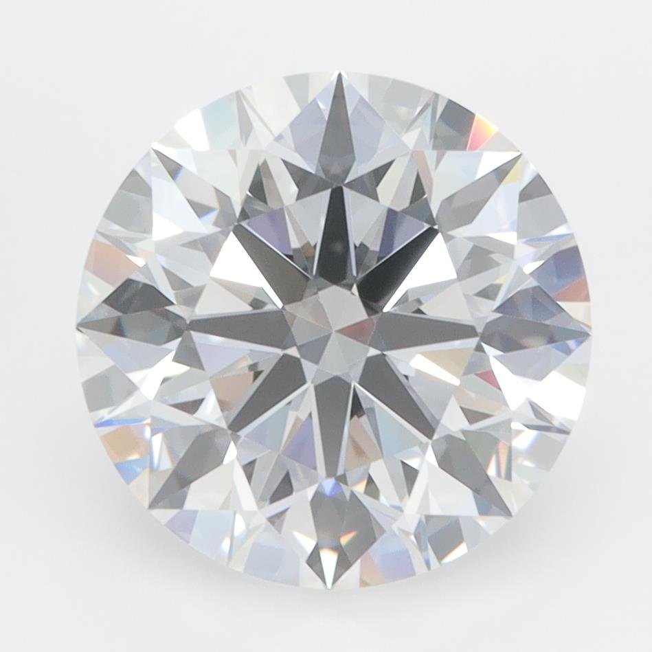 4.10ct D VVS1 Rare Carat Ideal Cut Round Lab Grown Diamond