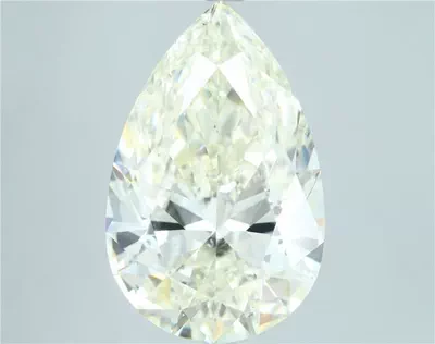 7.01ct J SI1 Rare Carat Ideal Cut Pear Diamond