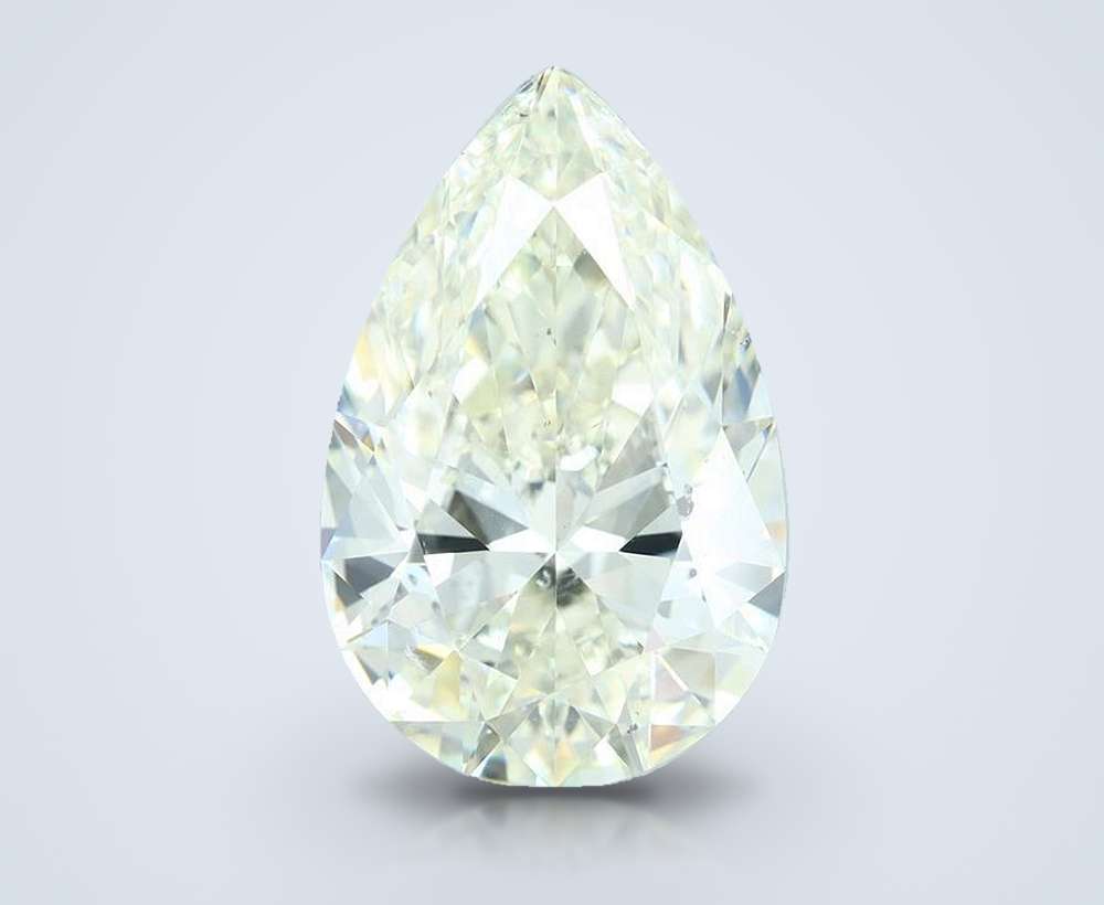 7.01ct J SI1 Rare Carat Ideal Cut Pear Diamond