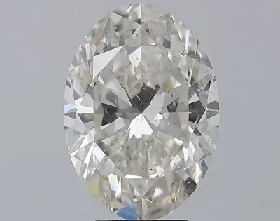 5.01ct G SI2 Rare Carat Ideal Cut Oval Diamond