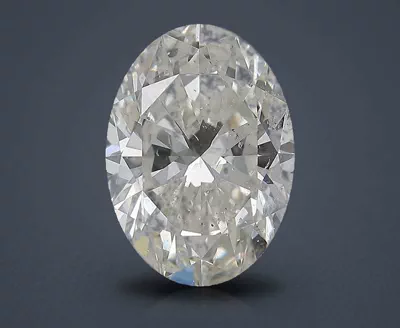 5.01ct G SI2 Rare Carat Ideal Cut Oval Diamond