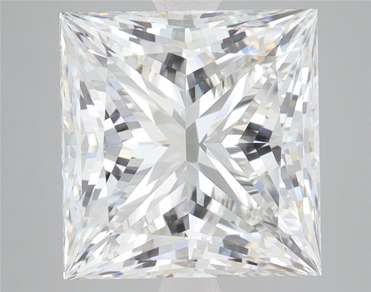 6.08ct E VVS2 Rare Carat Ideal Cut Princess Lab Grown Diamond