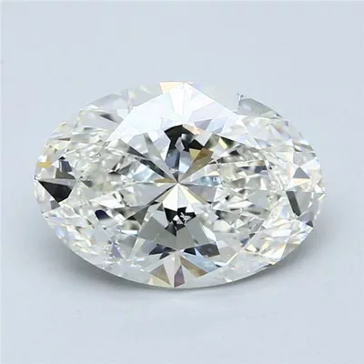 3.52ct J SI1 Rare Carat Ideal Cut Oval Diamond