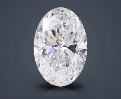 11.08ct F VS1 Rare Carat Ideal Cut Oval Lab Grown Diamond