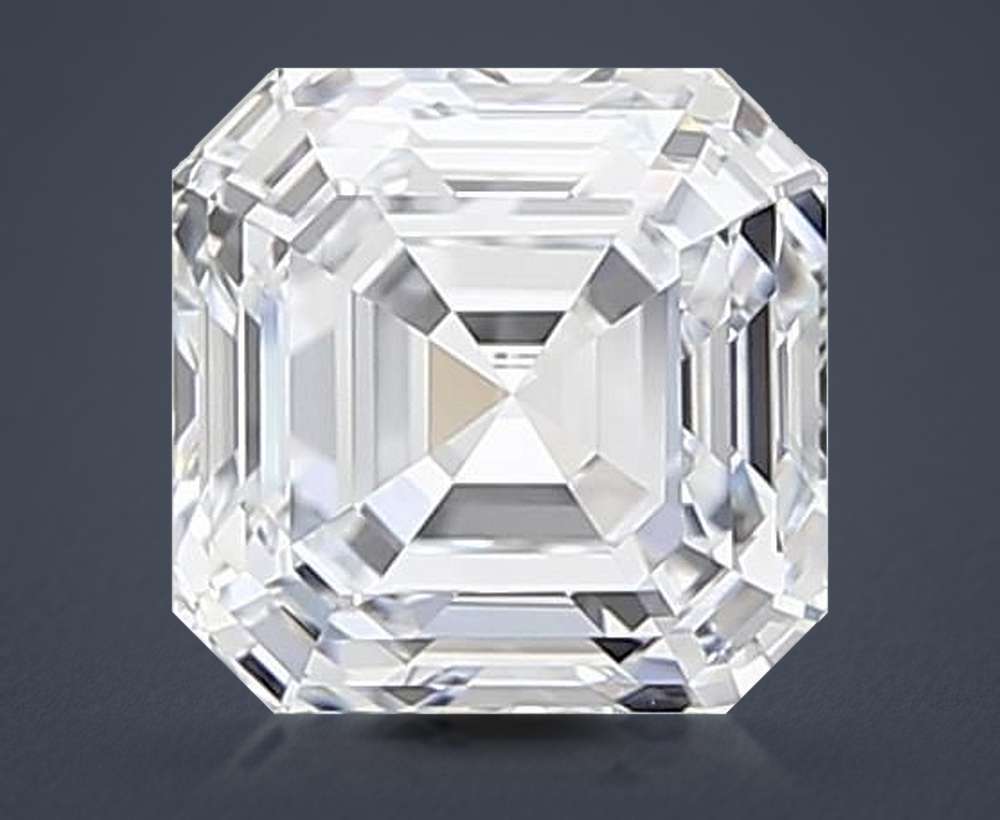 2.18ct E VVS2 Rare Carat Ideal Cut Asscher Lab Grown Diamond