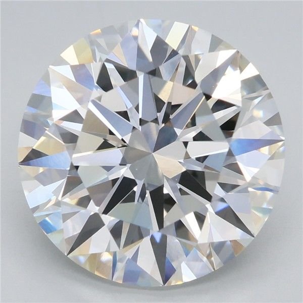 5.06ct F VVS2 Rare Carat Ideal Cut Round Lab Grown Diamond