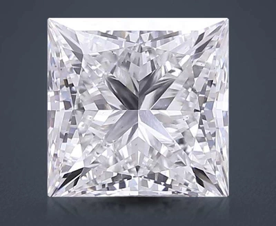 5.50ct F VS2 Rare Carat Ideal Cut Princess Lab Grown Diamond