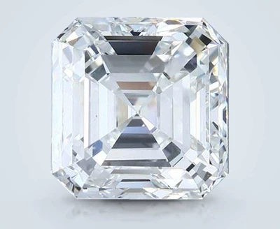 9.01ct F VS1 Rare Carat Ideal Cut Asscher Diamond