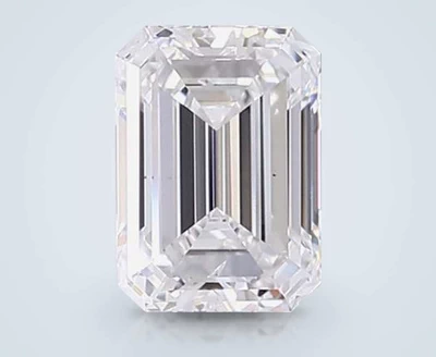 1.07ct E SI1 Rare Carat Ideal Cut Emerald Lab Grown Diamond