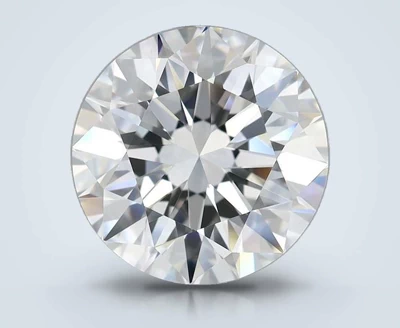 5.02ct F VVS2 Rare Carat Ideal Cut Round Diamond