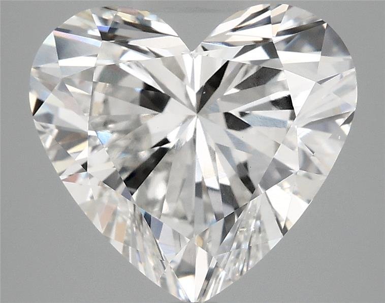 5.00ct F VS1 Rare Carat Ideal Cut Heart Lab Grown Diamond