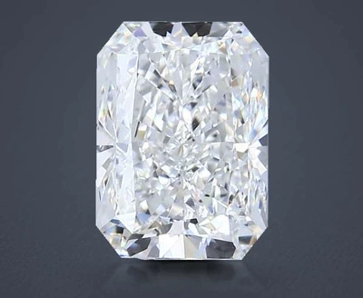 3.02ct G SI1 Rare Carat Ideal Cut Radiant Diamond