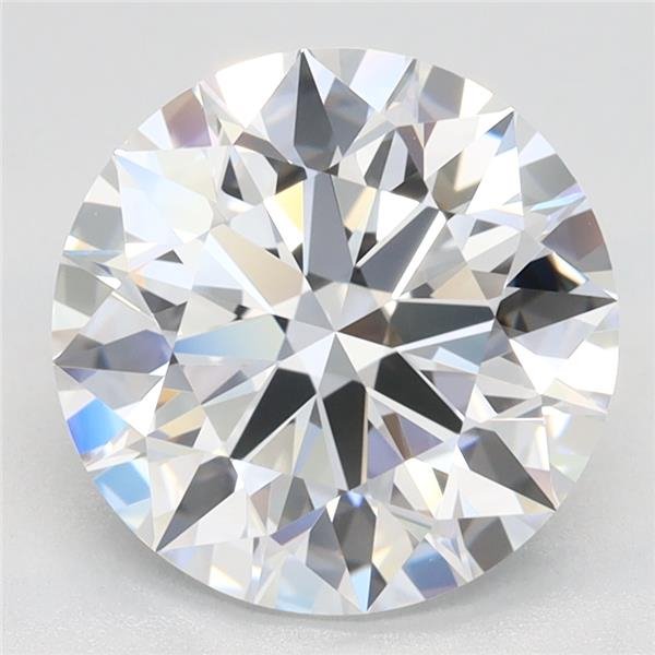 2.92ct D VVS1 Rare Carat Ideal Cut Round Lab Grown Diamond