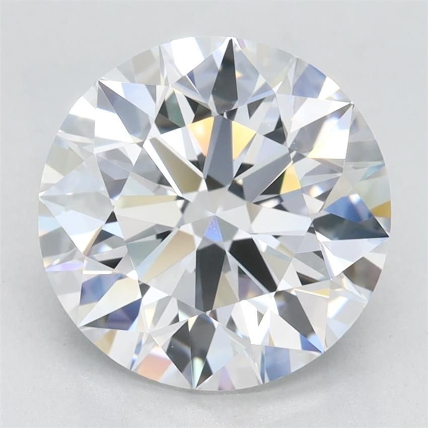 2.86ct D VVS1 Rare Carat Ideal Cut Round Lab Grown Diamond