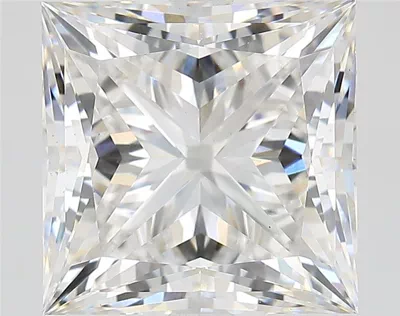 6.08ct G VS1 Rare Carat Ideal Cut Princess Lab Grown Diamond