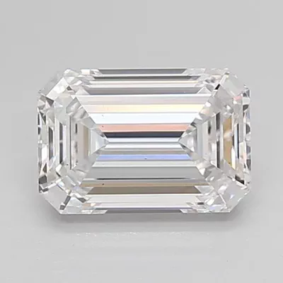 1.75ct D VS2 Rare Carat Ideal Cut Emerald Lab Grown Diamond