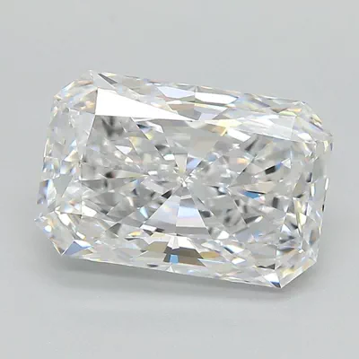 4.07ct F VVS2 Rare Carat Ideal Cut Radiant Lab Grown Diamond