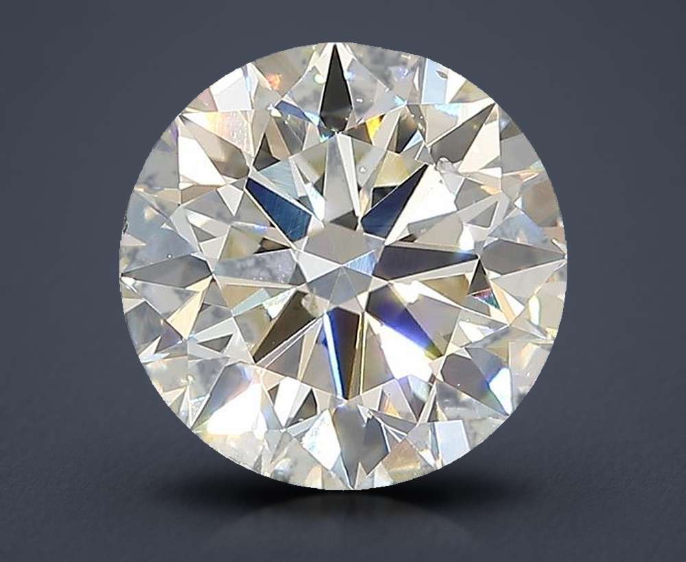3.04ct J SI1 Excellent Cut Round Lab Grown Diamond
