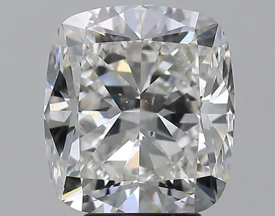 5.01ct H SI1 Rare Carat Ideal Cut Cushion Diamond