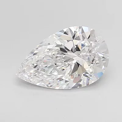 2.05ct D VS1 Rare Carat Ideal Cut Pear Lab Grown Diamond