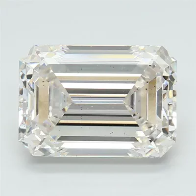 5.05ct H VS2 Rare Carat Ideal Cut Emerald Lab Grown Diamond