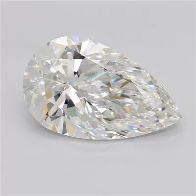 7.05ct E VVS2 Rare Carat Ideal Cut Pear Lab Grown Diamond