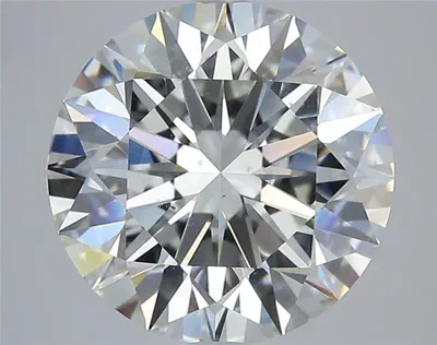4.05ct G SI1 Rare Carat Ideal Cut Round Diamond