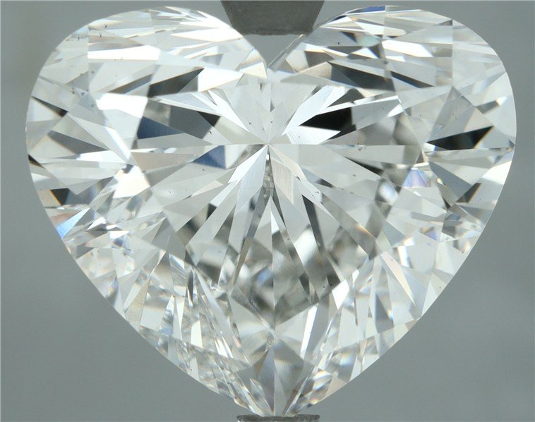 7.18ct F VS1 Rare Carat Ideal Cut Heart Lab Grown Diamond