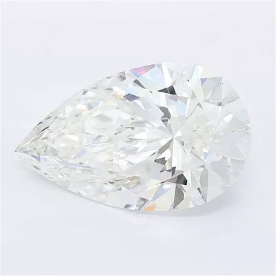 5.54ct F VS1 Rare Carat Ideal Cut Pear Lab Grown Diamond