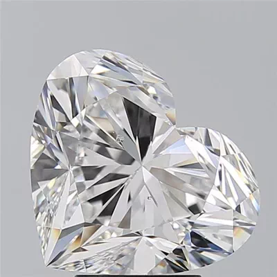 5.01ct E SI1 Rare Carat Ideal Cut Heart Diamond