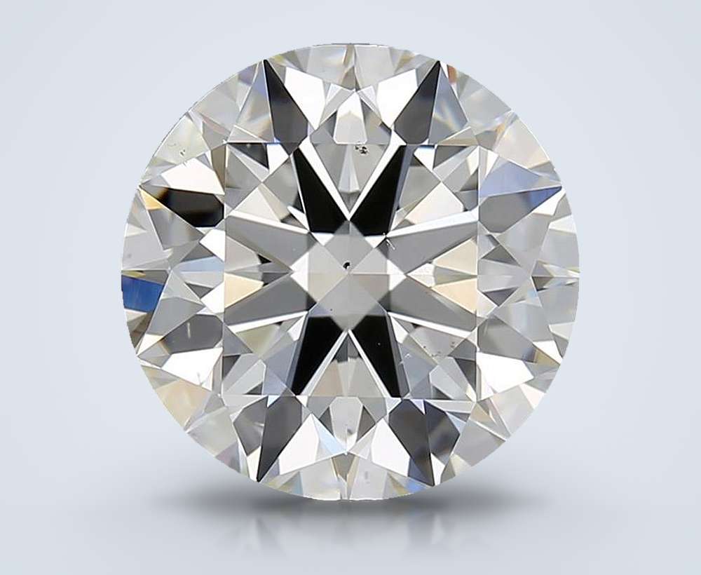 4.01ct I SI1 Rare Carat Ideal Cut Round Diamond