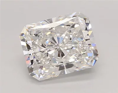 3.72ct E VVS2 Rare Carat Ideal Cut Radiant Lab Grown Diamond