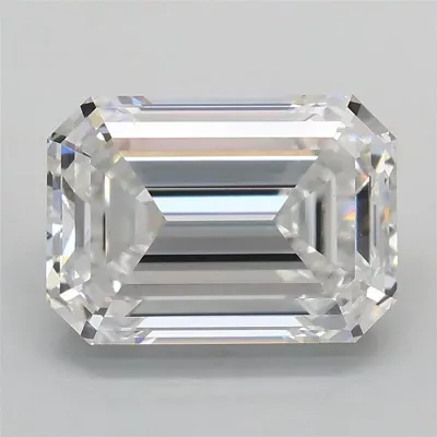 3.05ct E VS1 Rare Carat Ideal Cut Emerald Lab Grown Diamond