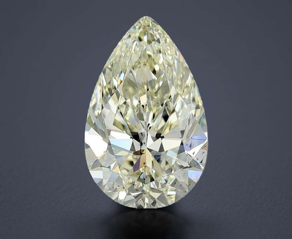 1.52ct K SI1 Rare Carat Ideal Cut Pear Diamond