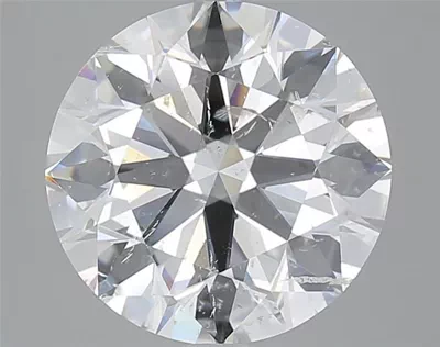 5.01ct F SI2 Rare Carat Ideal Cut Round Diamond