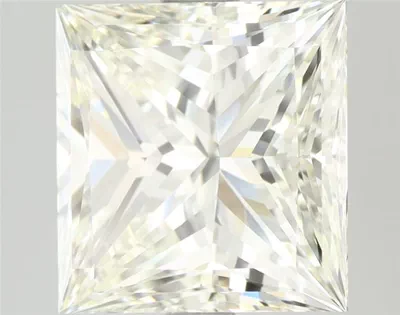 3.02ct K VS1 Rare Carat Ideal Cut Princess Diamond