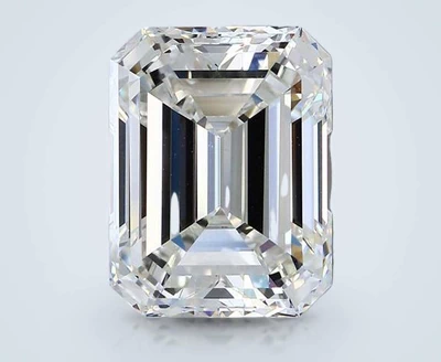 6.01ct I VVS2 Very Good Cut Emerald Diamond