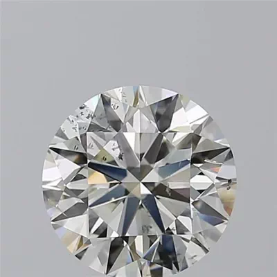 3.01ct J SI2 Rare Carat Ideal Cut Round Diamond