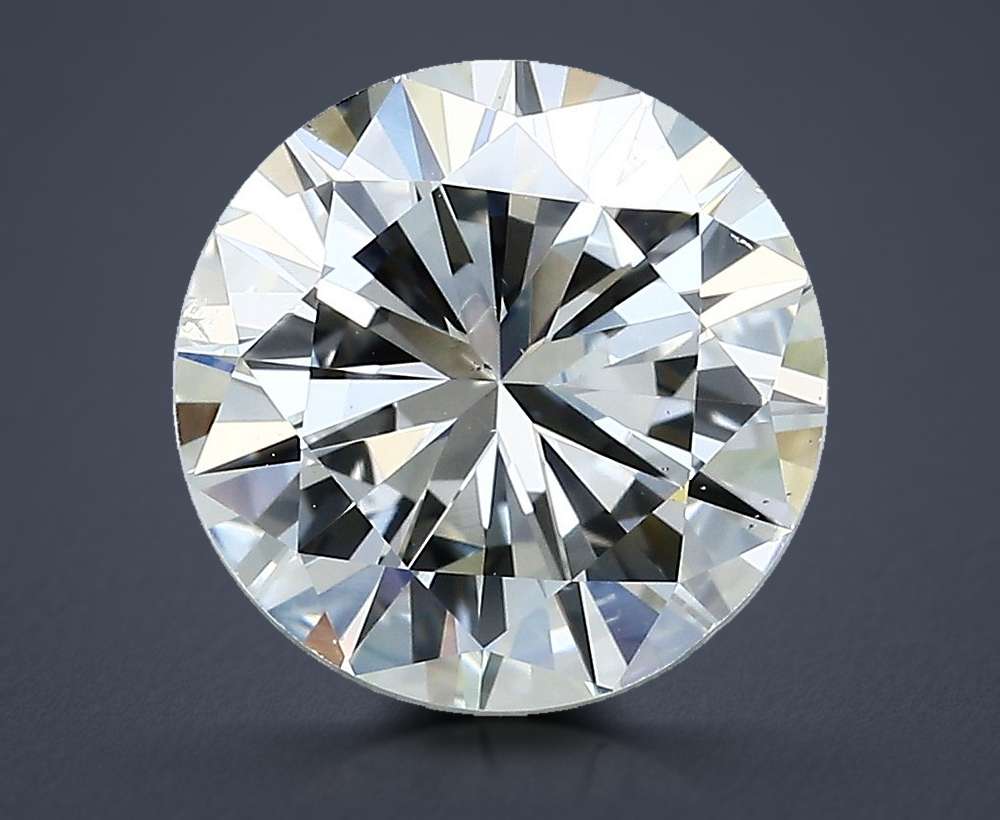 3.52ct J SI2 Good Cut Round Diamond