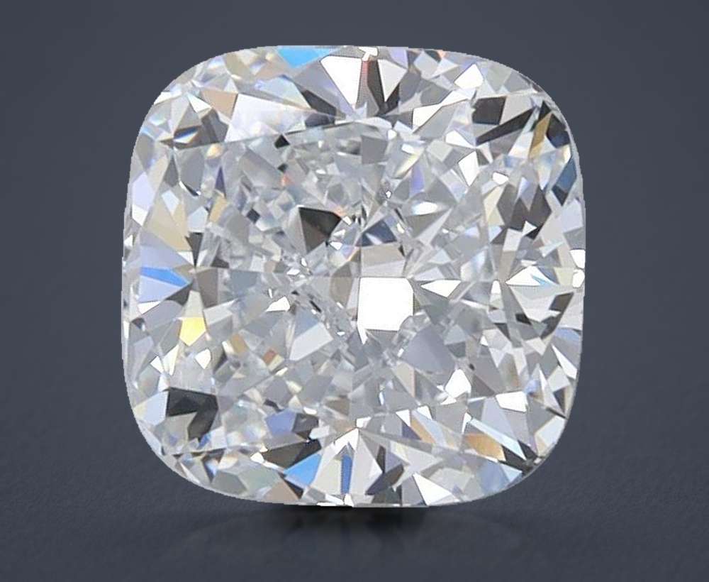 1.55ct D VVS2 Rare Carat Ideal Cut Cushion Lab Grown Diamond